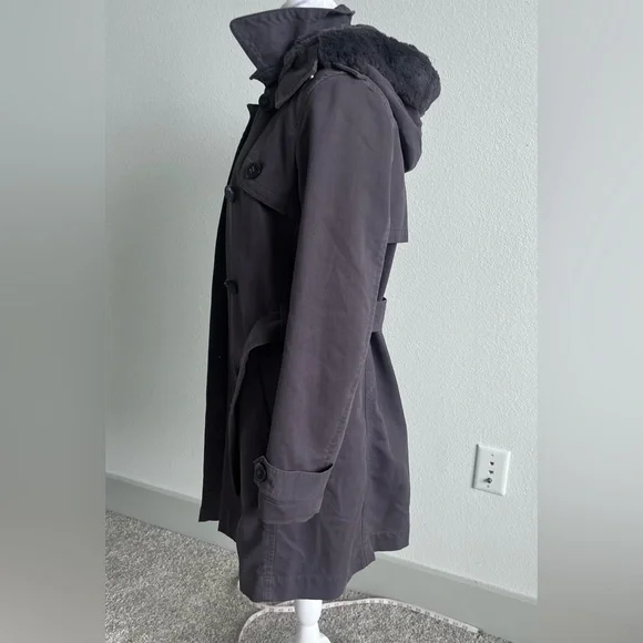 Comptoir Des Cotonniers women’s Purple Trench Coat with warm layer small $650 - Picture 6 of 16